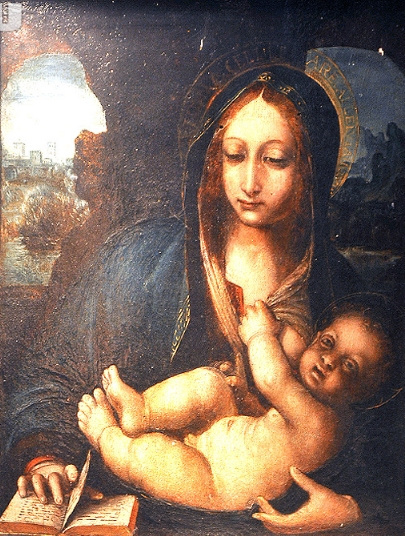 Unknown artist. Madonna of the book