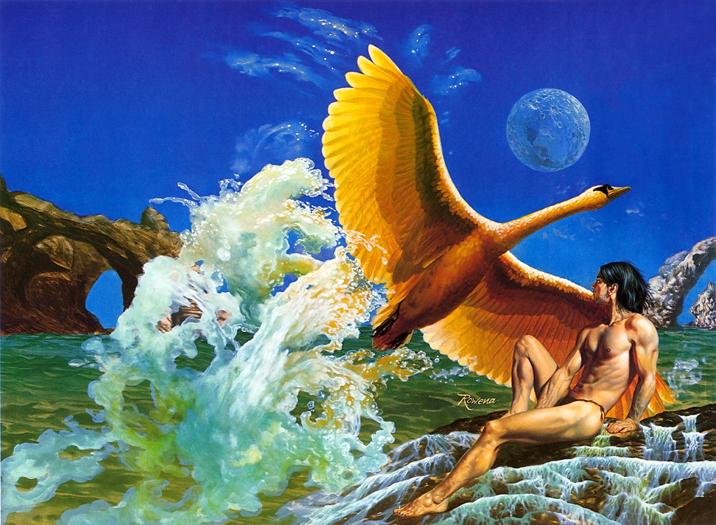 Rowena Morrill. Golden Swan