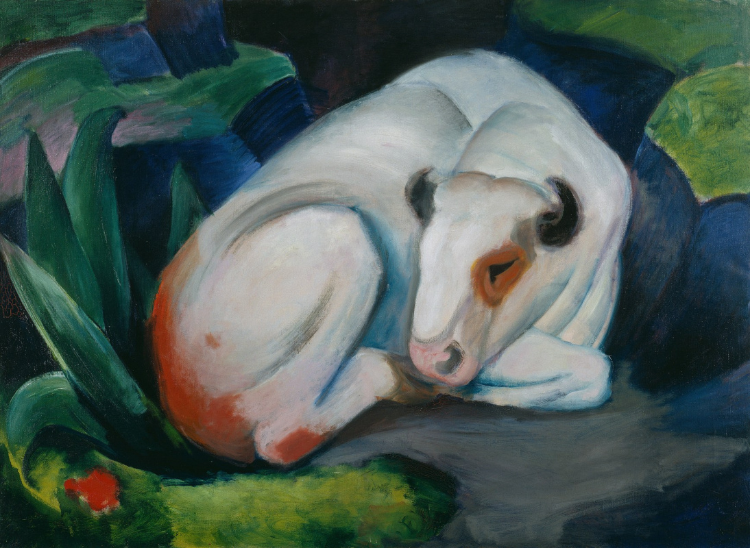 Franz Marc. White bull