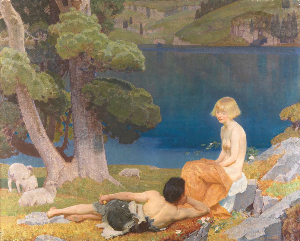 Harold Speed. Daphnis and Chloe