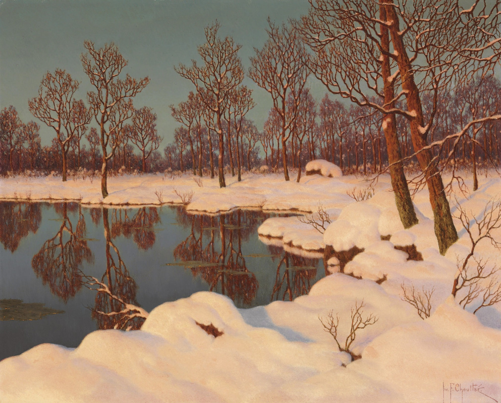 Ivan Choultsé. Winter sunset