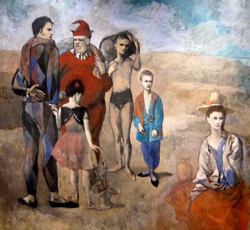 Pablo Picasso. Family of comedians