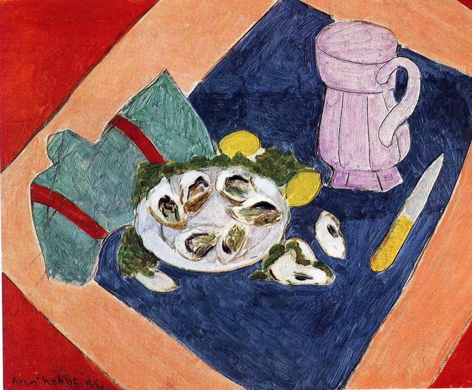 Henri Matisse. Still life with oysters