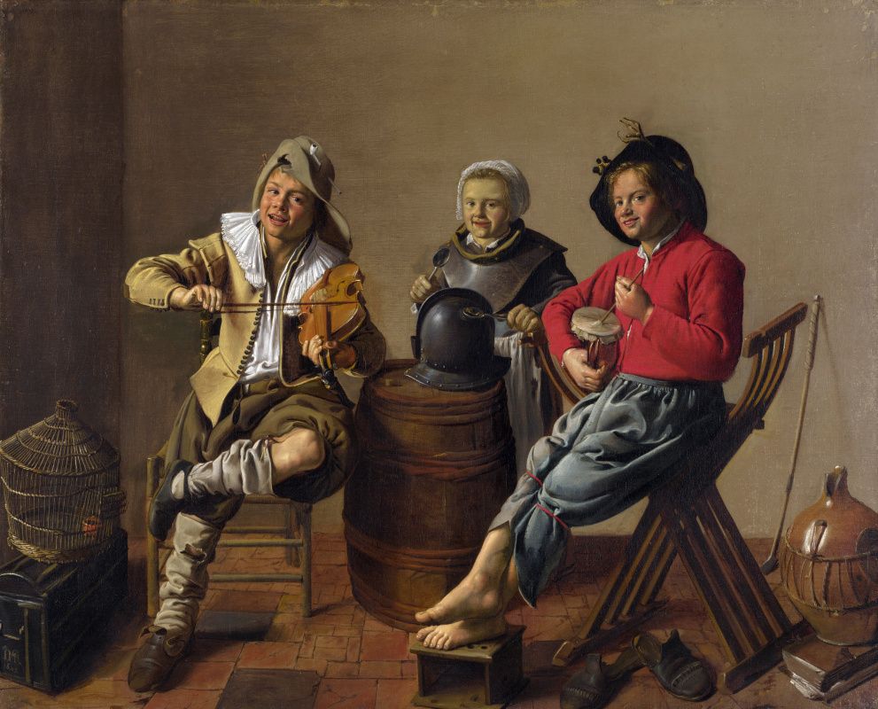 Jan Mince Molinar. Two boys and a girl writing music