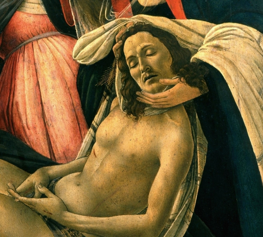 Sandro Botticelli. The lamentation of Christ (detail)