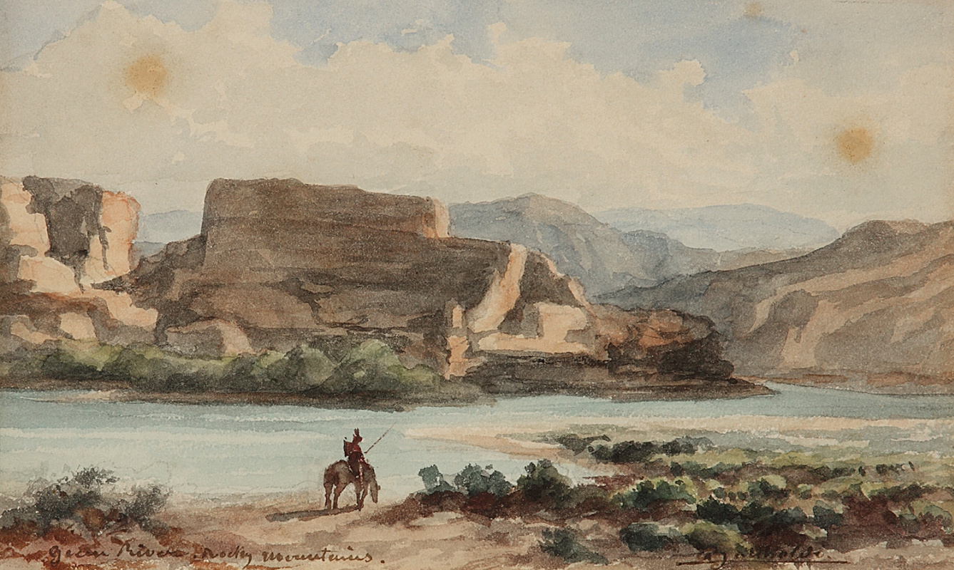 Frederic Auguste Bartholdy. Indien dans les montagnes rocheuses