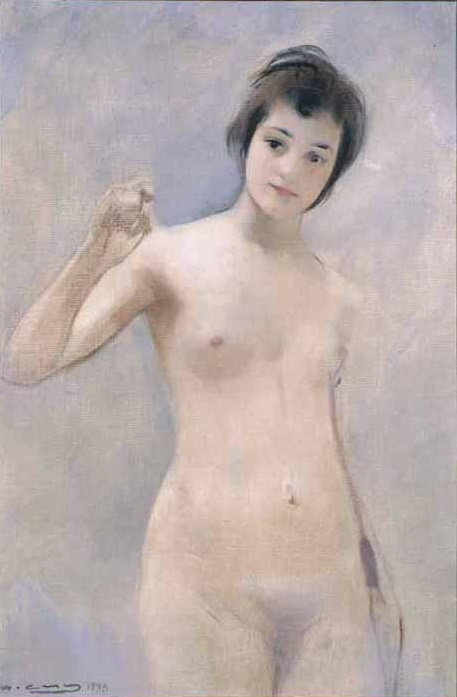 Ramon Casas i Carbó. Standing Nude (Nina)