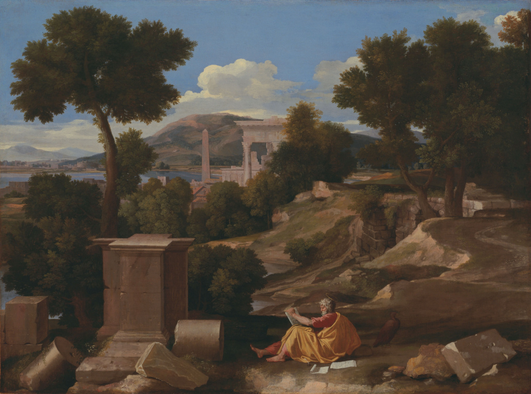 Nicolas Poussin. Le paysage de l'apôtre Jean sur l'île de Patmos