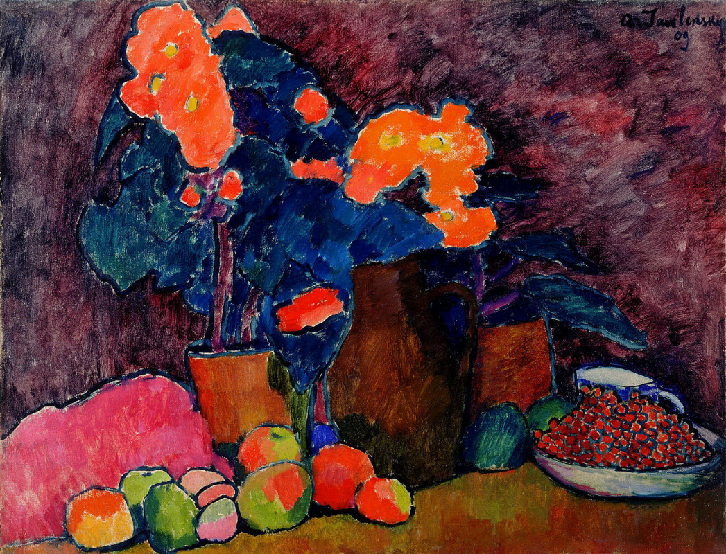 Alexej von Jawlensky. Fleurs, fruits et cruche