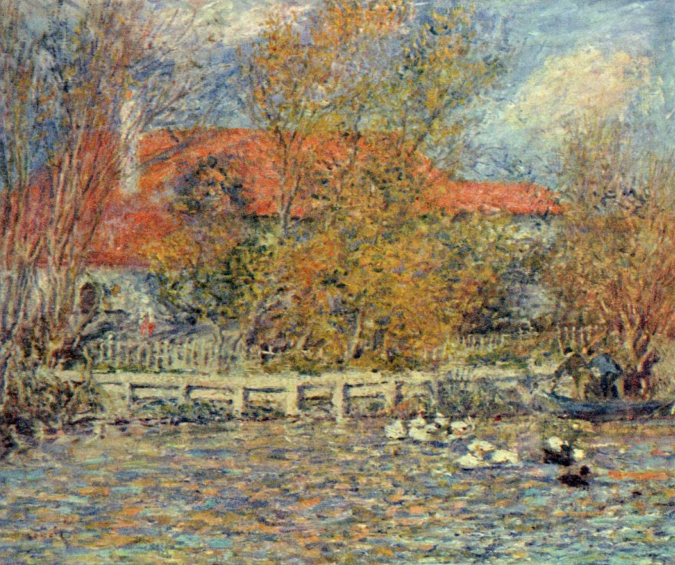 Pierre Auguste Renoir. The duck pond