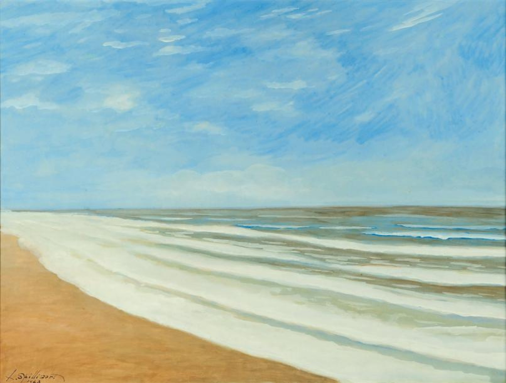 Beach (Plage), 1923, XX by Leon Spilliaert: History, Analysis