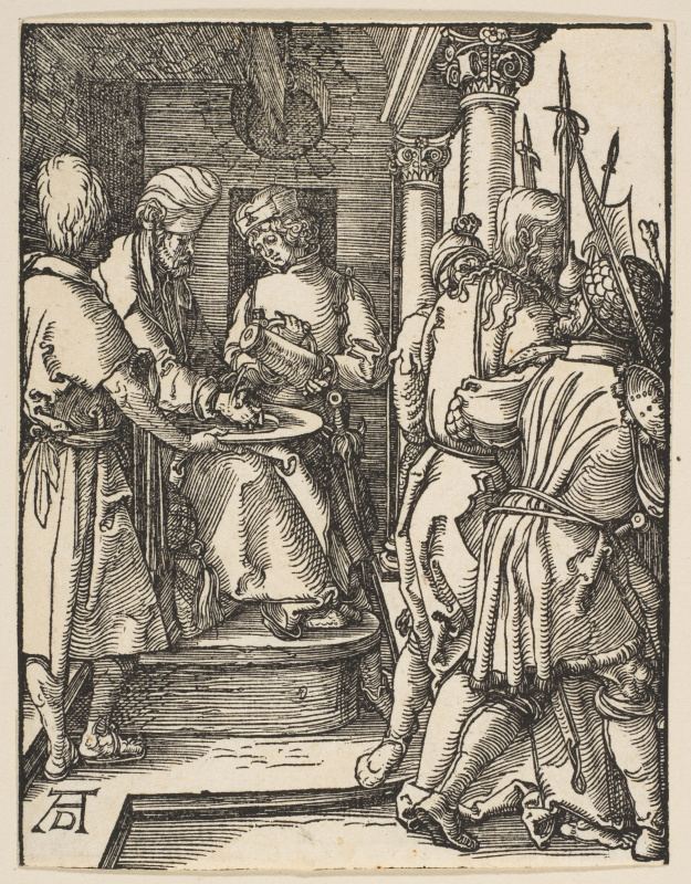 Albrecht Dürer. Pilate, wash your hands