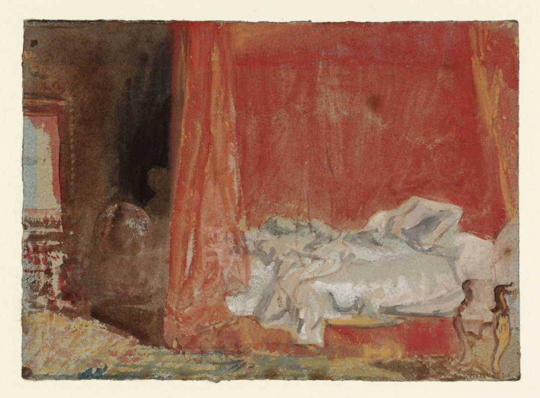 Joseph Mallord William Turner. Bedroom: empty bed