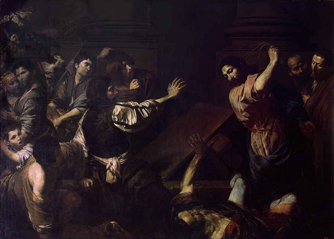 Valentine de Boulogne. The expulsion of the merchants from the temple