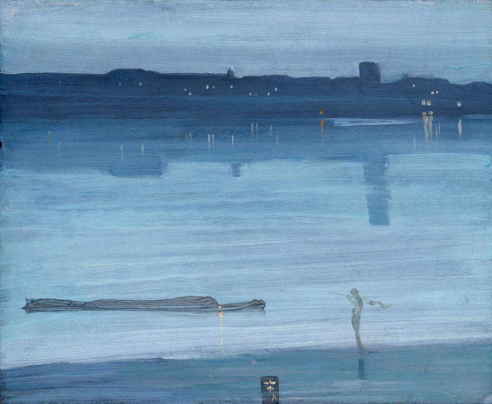 James Abbot McNeill Whistler. Nocturne en bleu et argent. Chelsea