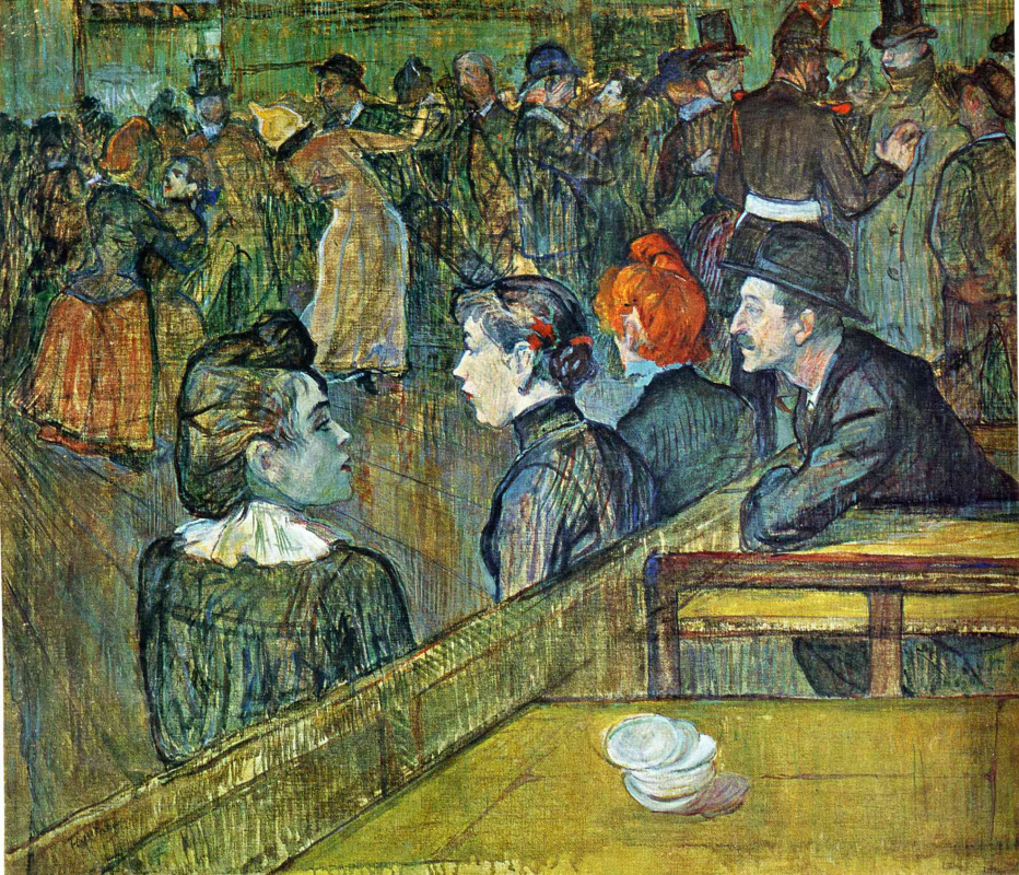 Henri de Toulouse-Lautrec. Ball at the Moulin de La Galette