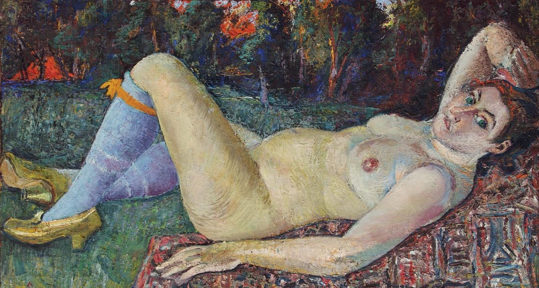 David Davidovich Burliuk. Etude of female Nude