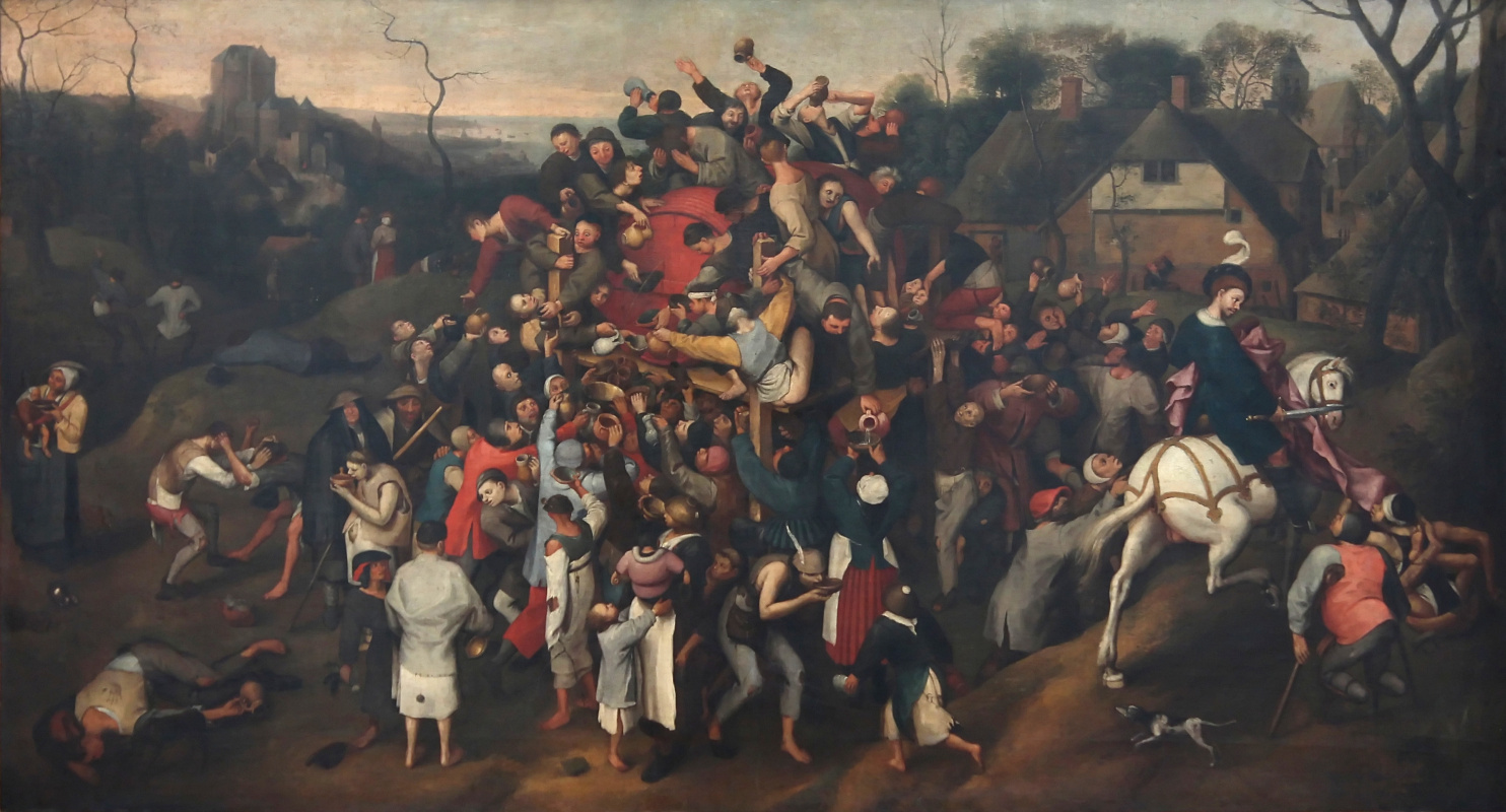 Pieter Bruegel The Elder. Festa del vino a San Martino II