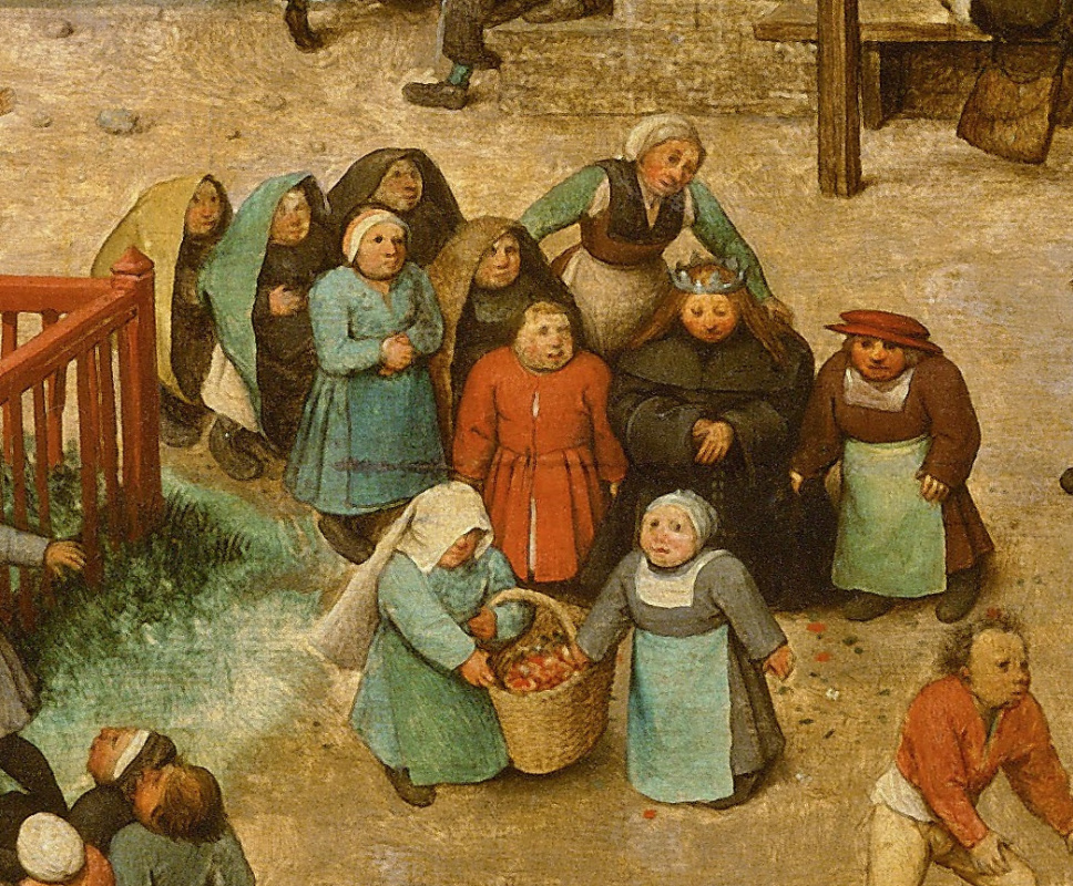 Pieter Bruegel The Elder. 孩子们的游戏。片段13