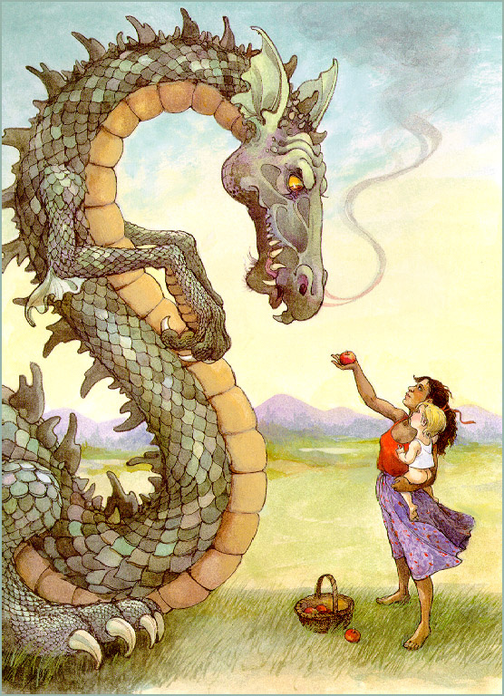 Trina Shart Hyman. The big dragon and Apple