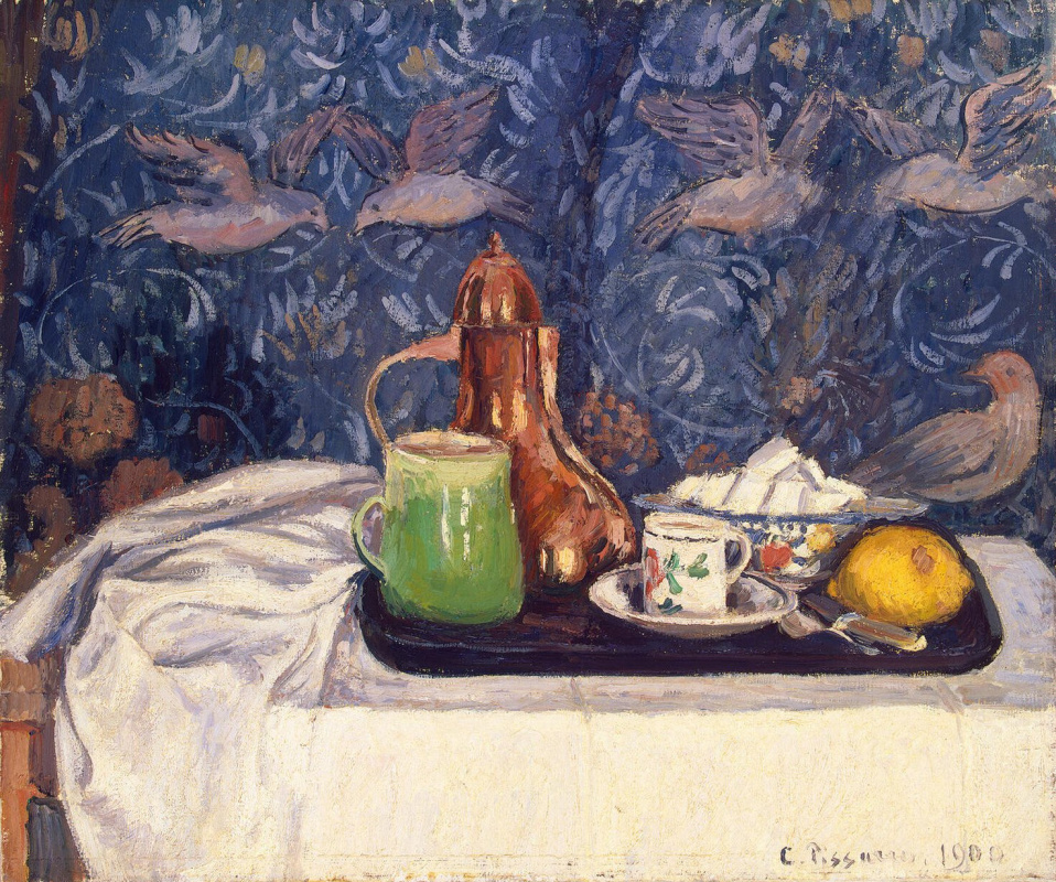 Camille Pissarro. Still life with coffee pot