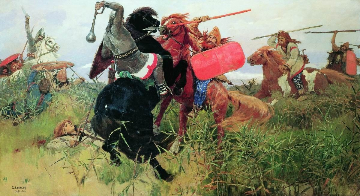 Viktor Vasnetsov. Battle of the Scythians with the Slavs