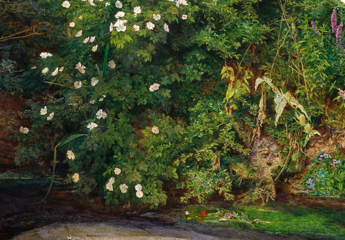 John Everett Millais. Ophelia. A landscape