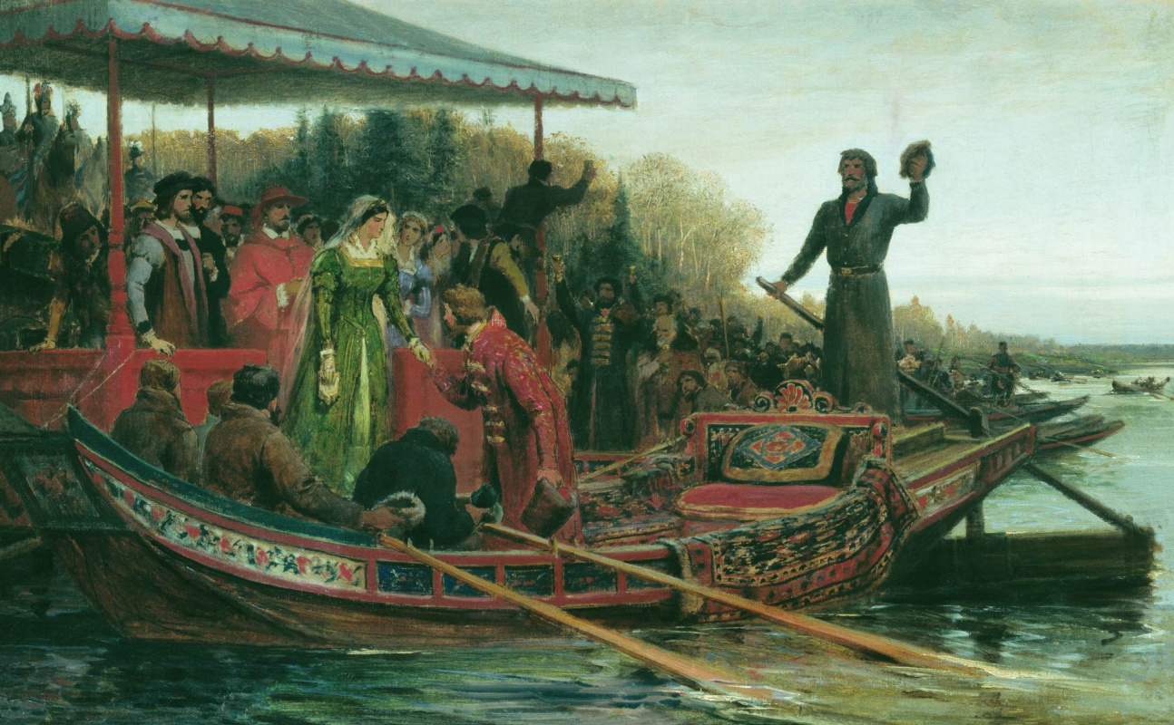 Федор Андреевич Бронников. Встреча царевны. 1883