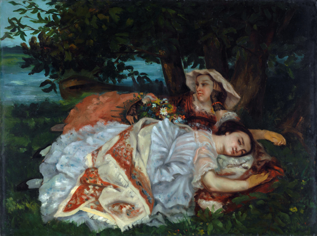 Gustave Courbet. Young ladies on the banks of the Seine