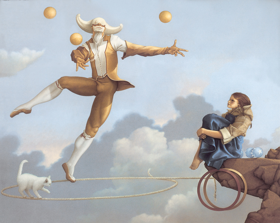 Michael Parkes. Juggling in the air