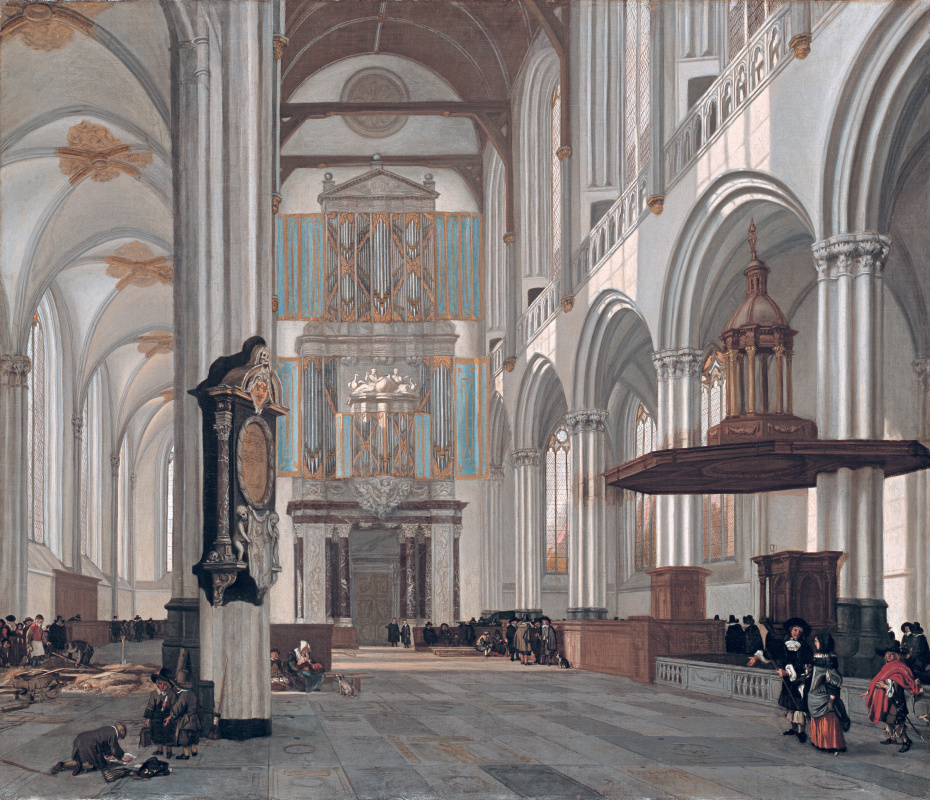 Emmanuel de Witte. The interior of the New Church in Amsterdam