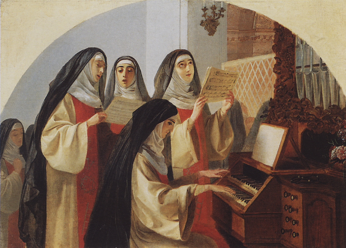 Karl Pavlovich Bryullov. The nuns of the convent of the sacred Heart in Rome