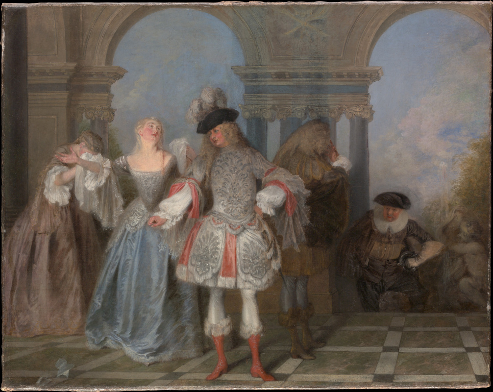 Antoine Watteau. French comedians