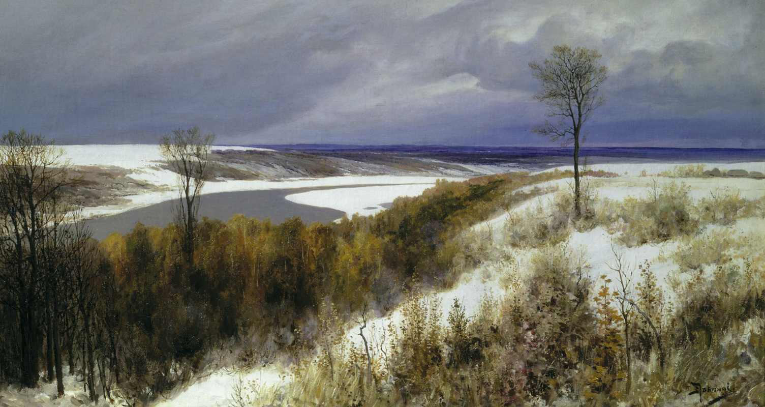 Vasily Polenov. Early snow