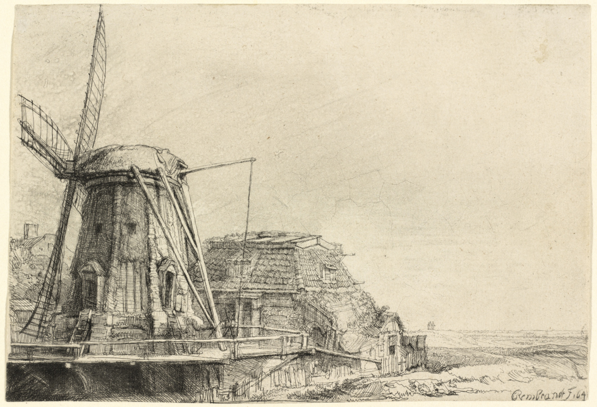 Rembrandt Harmenszoon van Rijn. Windmill