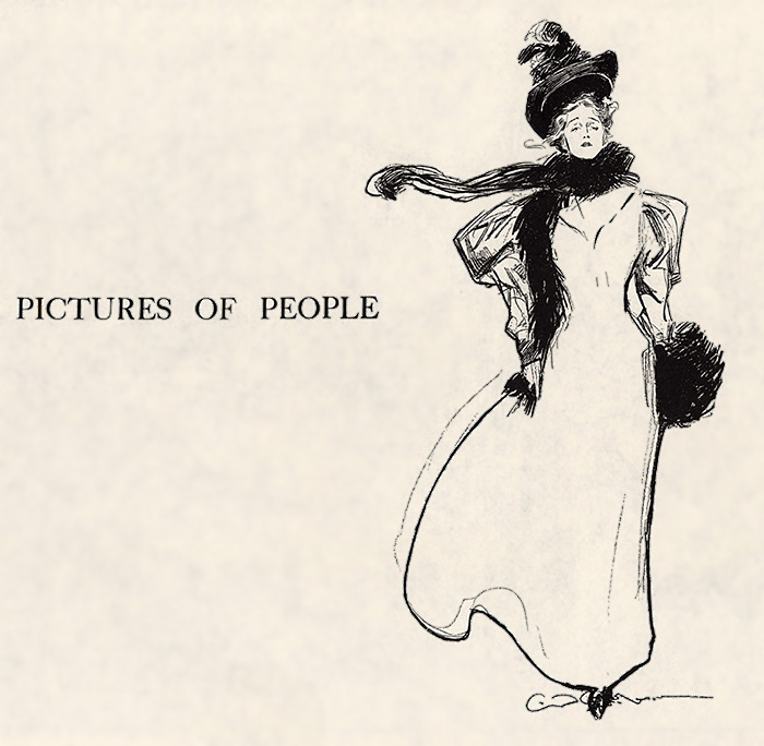 Charles Dana Gibson. Pictures of people