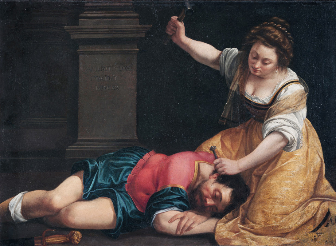 Artemisia Gentileschi. Jael y sisera