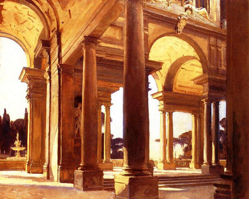 John Singer Sargent. The study of architecture Florence