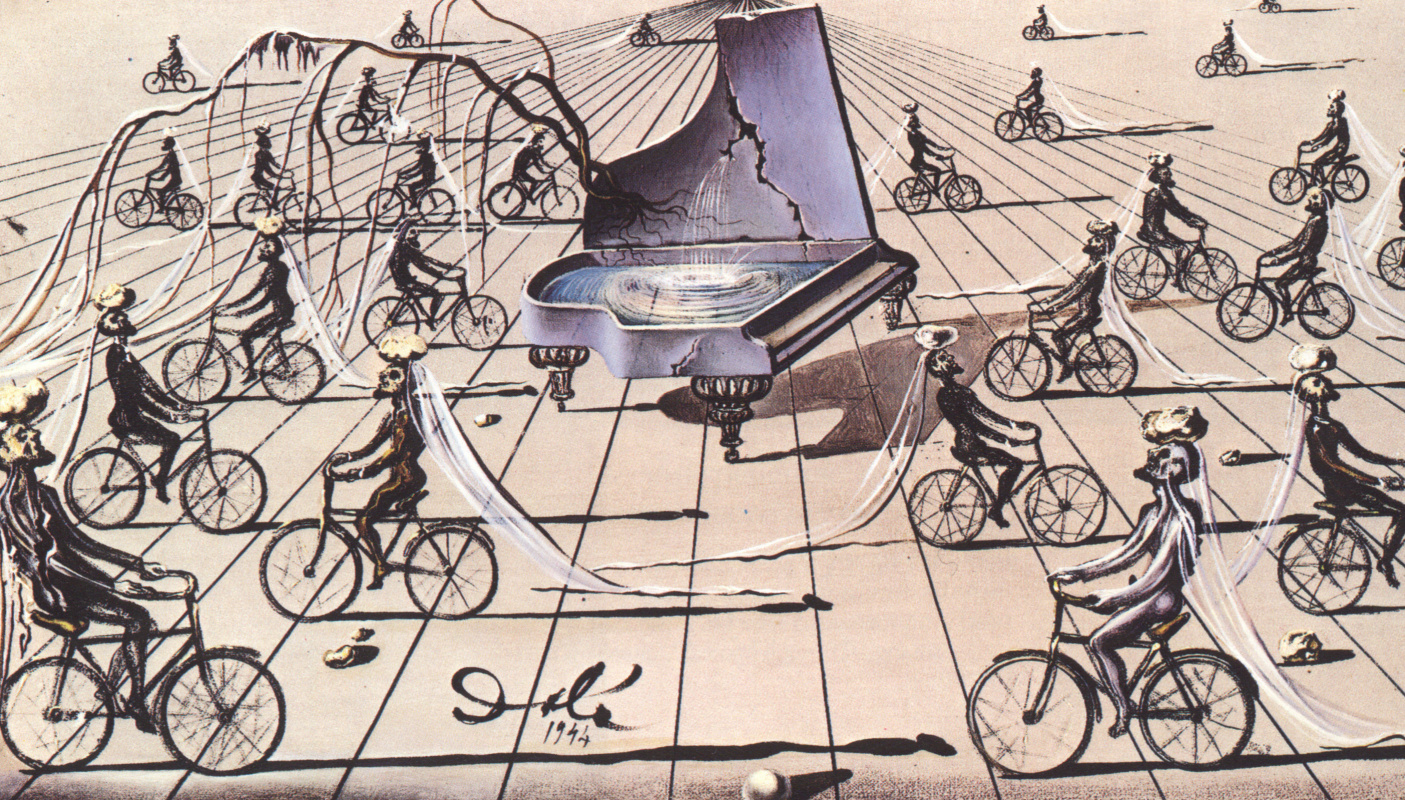 Salvador Dali. Sentimental colloquy. Etude