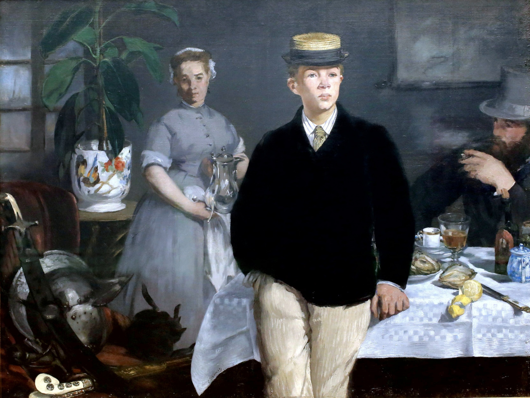 Edouard Manet. 工作室午餐