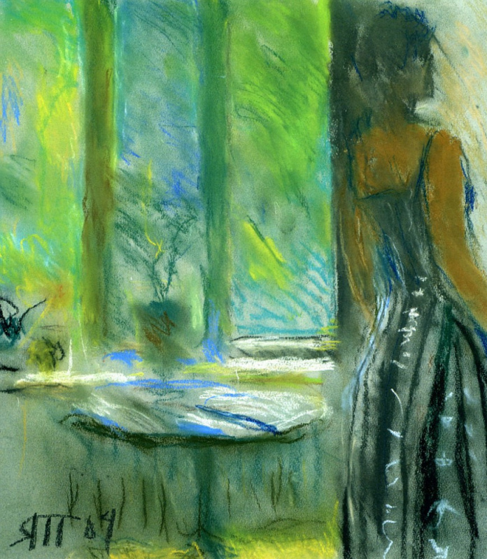 Tetyana Yablonska. Gayane and green window