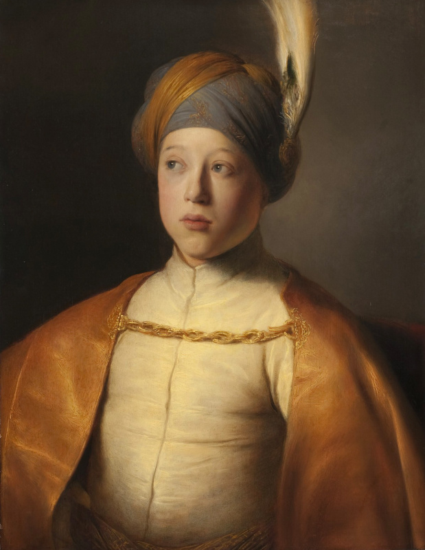 Jan Lievens. The boy in the cloak and turban (Portrait of Prince Rupert of the Palatinate)