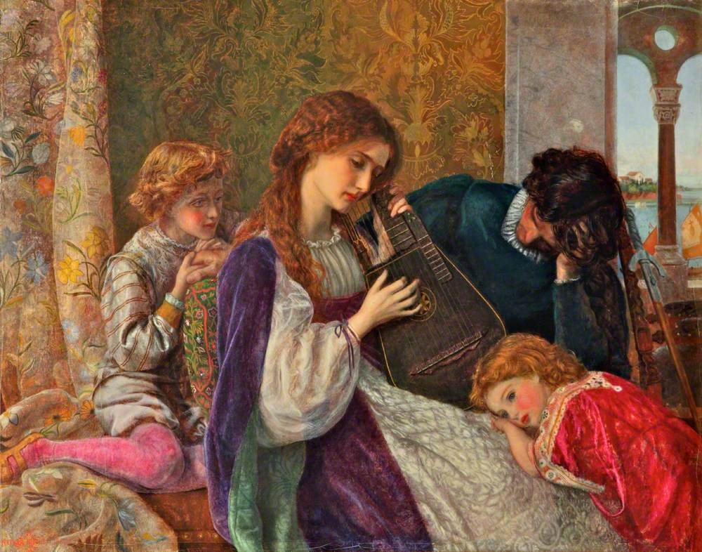 Arthur Hughes. Musical evening