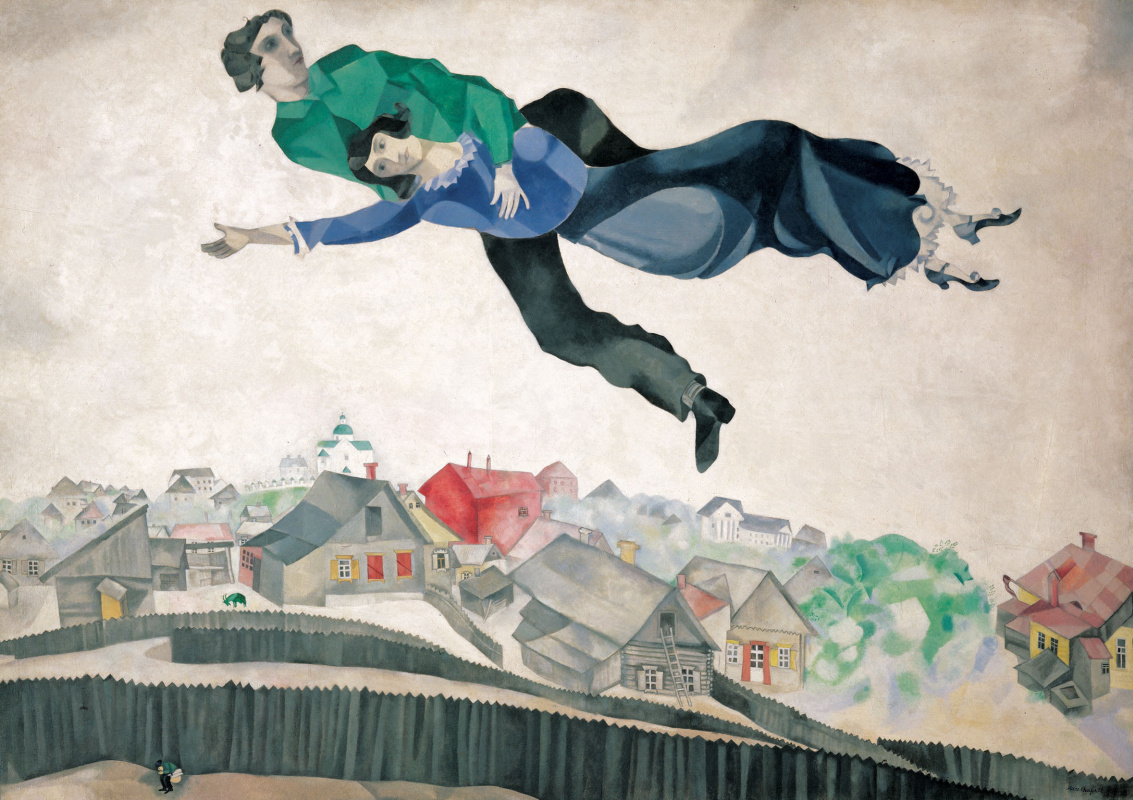 Resultado de imagem para painting kiss marc chagall