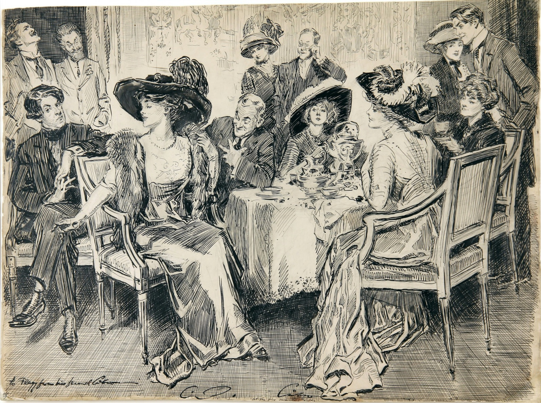 Charles Dana Gibson. Her beauty was seen everywhere. 1910