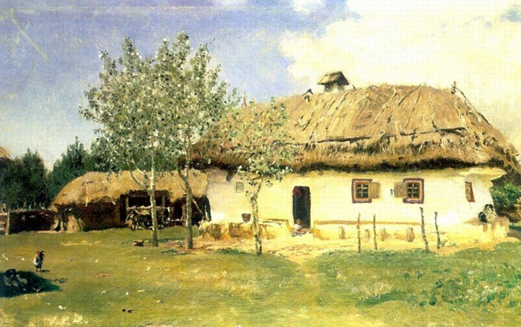 Илья Ефимович Репин - Украинская хата, 1880, 52×34 см: Описание  произведения | Артхив