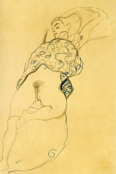 Gustav Klimt. Sleeping Nude