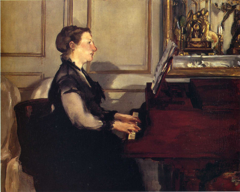 Edouard Manet. Madame Manet at the piano