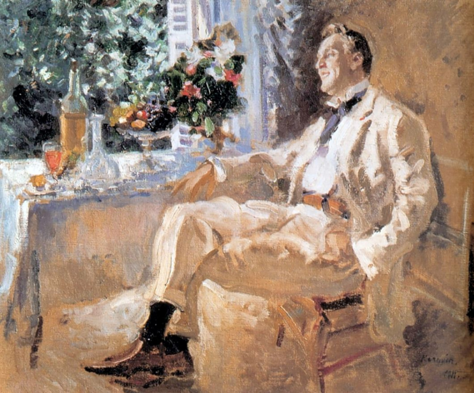 Konstantin Korovin. Portrait of the Artist Feodor Ivanovich Shalyapin