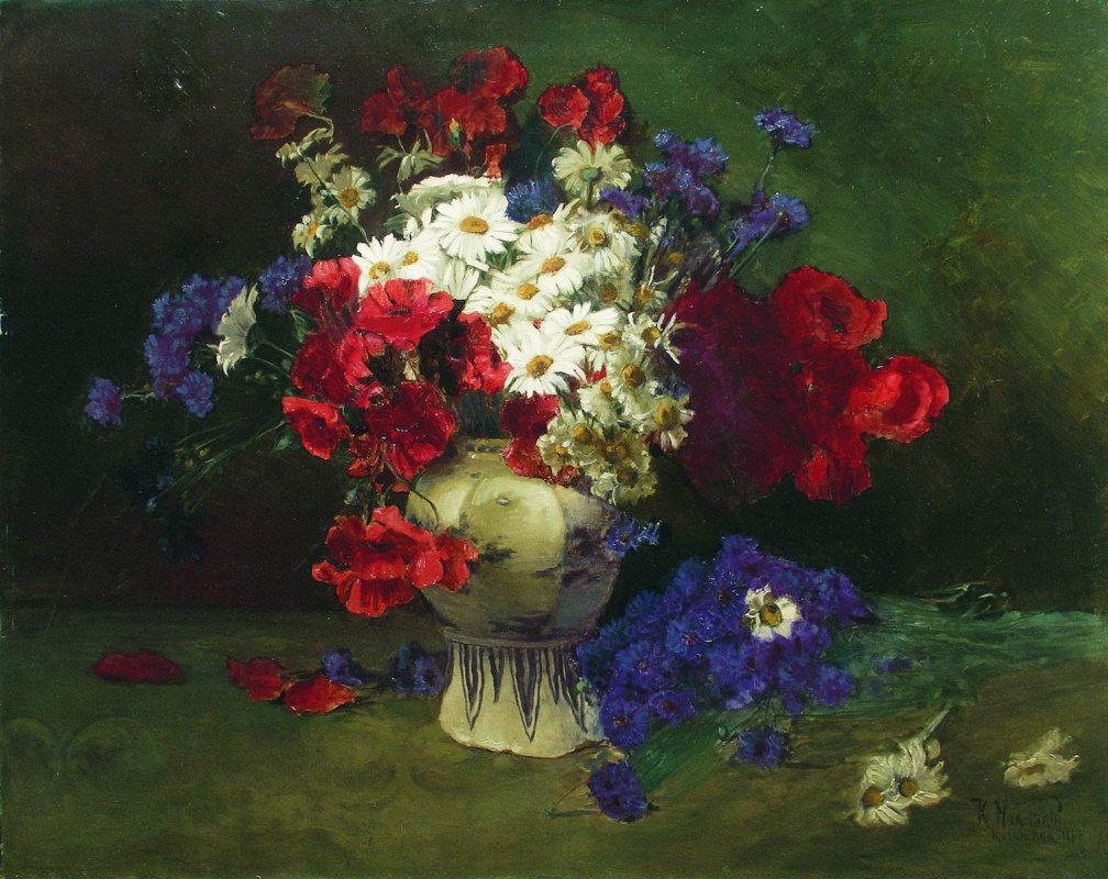 Konstantin Makovsky. Flowers